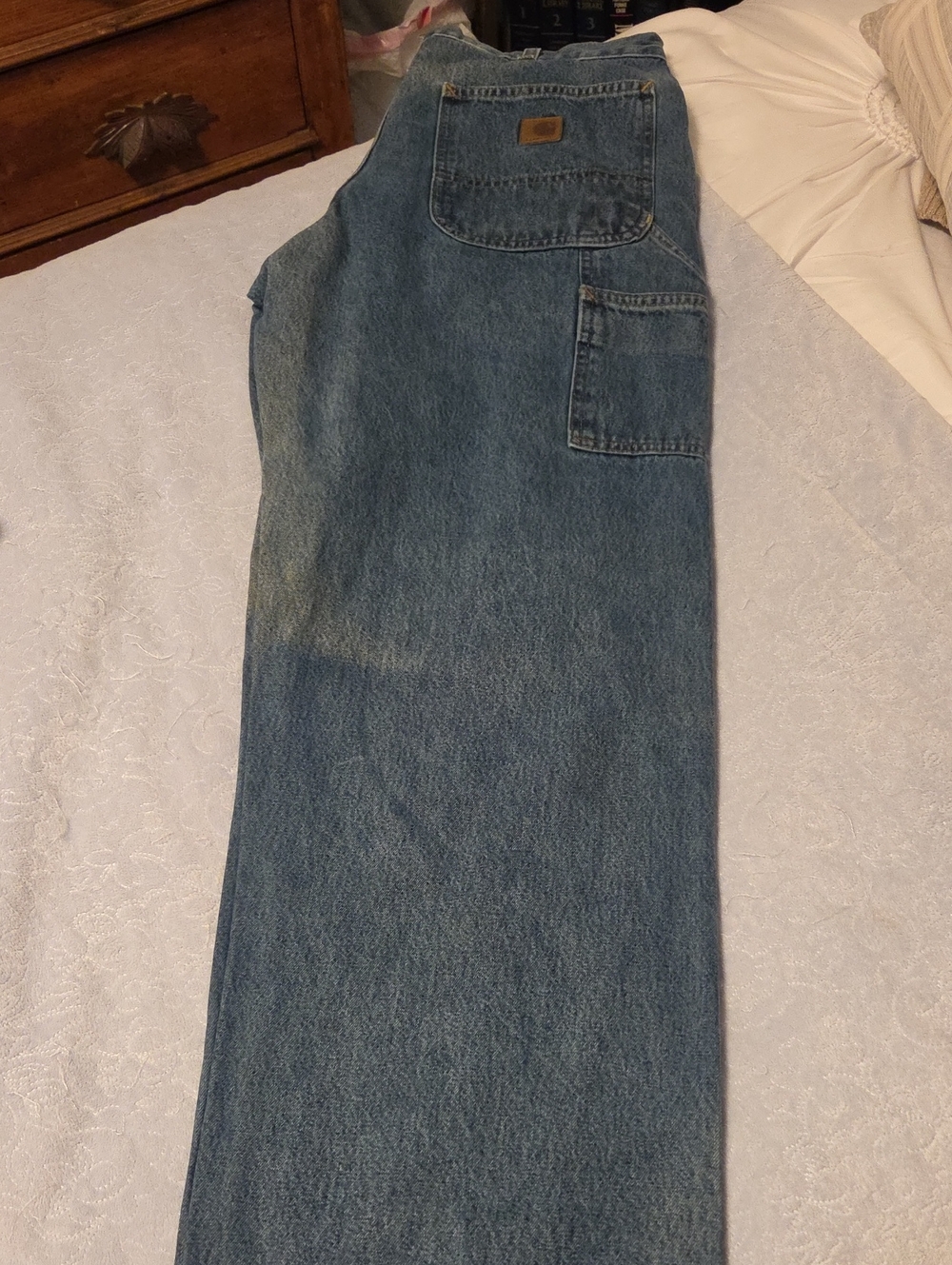 Carhartt Men's Light Blue Carpenter Jeans - Relaxed Fit